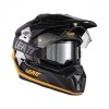 KASK MOTOCYKLOWY Z GOGLAMI LEATT ADV 7.5 BLACK ORANGE L